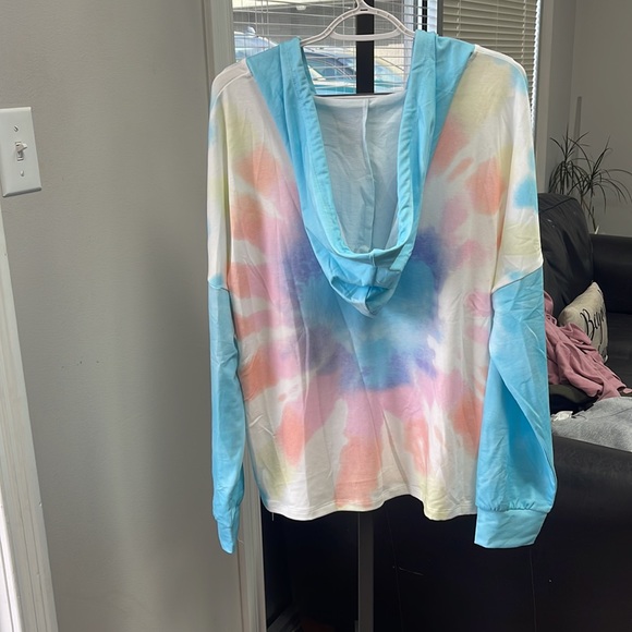 Tie-dye sweatshirt with hood. Brand new! - Picture 2 of 2